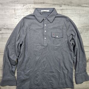 Criquet mens players polo long sleeve size large shirt